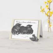 キッテンフロッグ誕生日 カード (黄色い花)