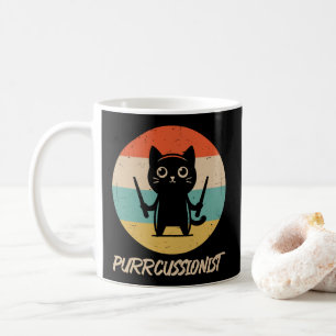 キッテンロックバンドおもしろいパーカッショニスト遊猫 コーヒーマグカップ