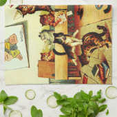 キッテン教室カオスルイスウェインティータオル キッチンタオル (折り畳み)