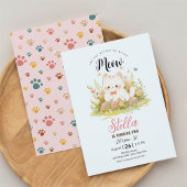 キッテン虎猫ホワイトキティキャット誕生日招待状 招待状