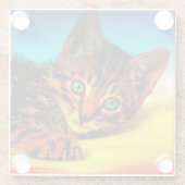 キッテン ガラスコースター (裏面)