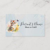 キッテン&蝶ビジネスカード 名刺 (正面)