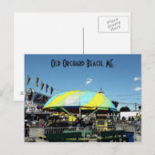 キッデスのカートラック遊園地のアトラクション ポストカード (正面/裏面)