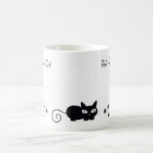 キットの茶猫の白11のozのクラシックで白いマグ コーヒーマグカップ (中央)