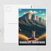 キットキツネアットグアダルーペマウンテンズナショナルパーク ポストカード (正面/裏面)