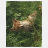 キットキツネ フリースブランケット (正面)