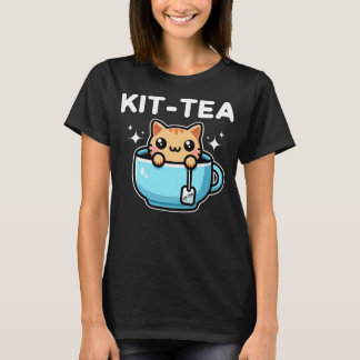 キットティーおもしろい子猫茶 Tシャツ