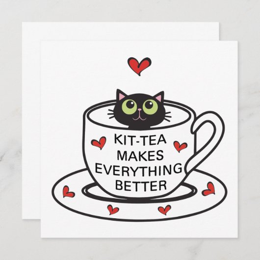 キットティーが全てを良くする 招待状 (正面/裏面)