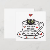 キットティーで全てがもっと素敵に 招待状 (正面/裏面)