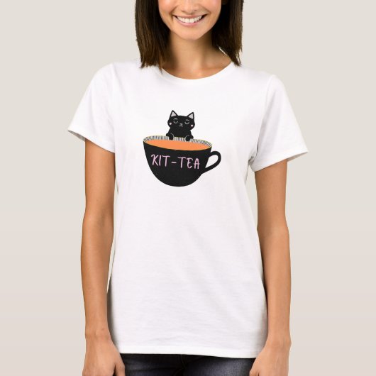 キットティー黒猫 Tシャツ (正面)