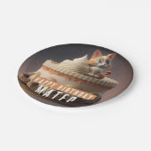 キットンお誕生日ケーキ- ペーパープレート (アングル)