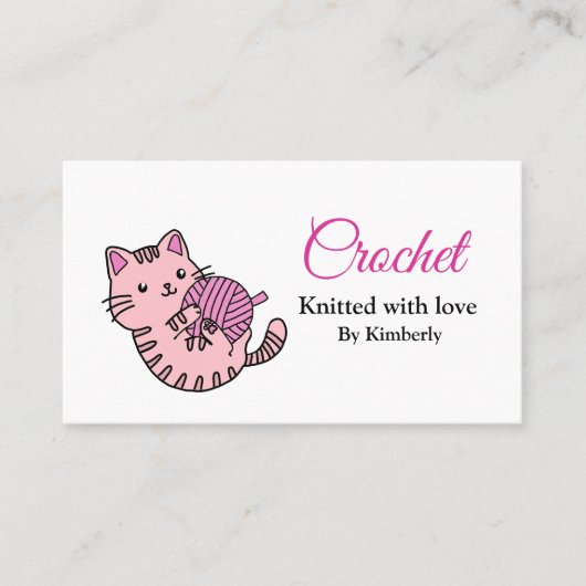 キットンとヤーンクロシェの名刺 名刺 (正面)