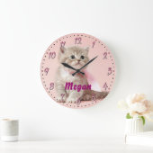 キットンのパーソナル化可能な装飾壁時計 ラージ壁時計 (ホーム)