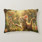 キットンよくはしゃぐデジタルアート アクセントクッション (正面)