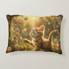 キットンよくはしゃぐデジタルアート アクセントクッション