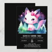 キットンエレガントキャット誕生日 招待状 (正面/裏面)