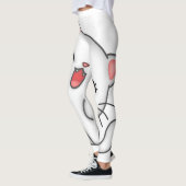 キットン印刷ピンクレギンス レギンス (左)