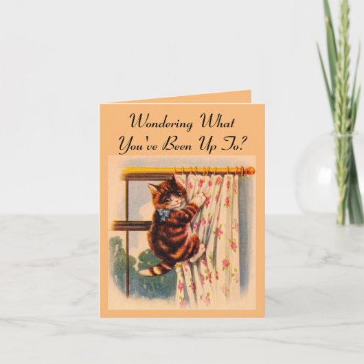 キットン登山カーテングリーティングカード カード (正面)