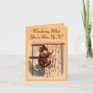 キットン登山カーテングリーティングカード カード