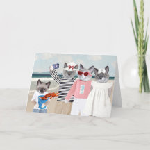 キットン自撮りグリーティングカード