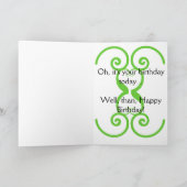 キットン誕生日カード カード (内部)