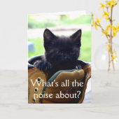 キットン誕生日カード カード (黄色い花)