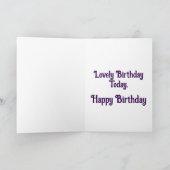 キットン誕生日グリーティングカード カード (内部)