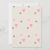 キットン誕生日ポーティパーティー動物紙吹雪 招待状 (裏面)