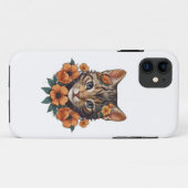 キットン頭ファンタジー花イラストレーション Case-Mate iPhoneケース (裏面(横))