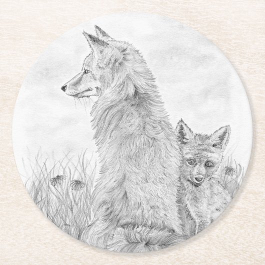 キット付きVixen ラウンドペーパーコースター (正面)