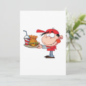 キッドおもしろいファストフードラバーバーガー、フライドリンク 招待状 (スタンド正面)