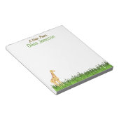 キッドお洒落の名前GIRAFFE ノートパッド (アングル)