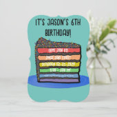 キッドお誕生日ケーキパーティー 招待状 (スタンド正面)