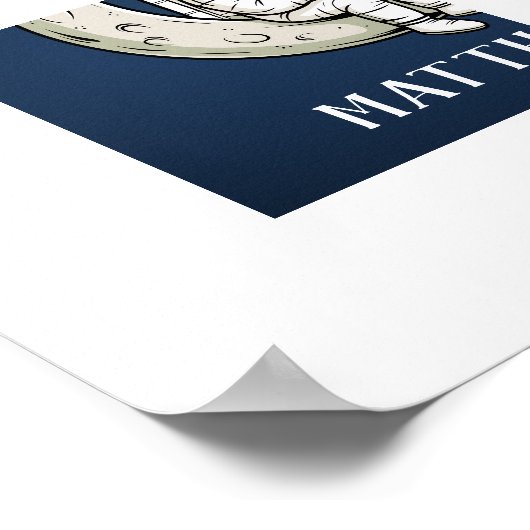 キッドの宇宙読の宇宙飛行士と月のエイリアン ポスター (角)