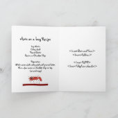 キッドの料理パーティの招待状 招待状 (内部)