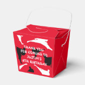 キッドの武術アーツ空手の誕生日パーティーのお願いボックス フェイバーボックス (正面サイド)