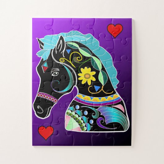 キッドの簡単回転木馬馬パズル30大きなピース ジグソーパズル (縦)