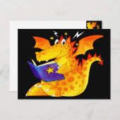 キッドの面白いハロウィーンドラゴン ポストカード (正面/裏面)