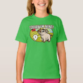 キッドの9誕生日今日は9だ！かわいい豚 Tシャツ (正面)