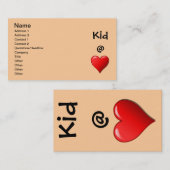 キッドアットハート名刺 名刺 (正面/裏面)