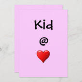 キッドアットハート招待状 招待状 (正面/裏面)