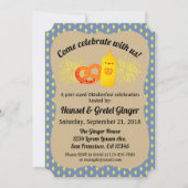 キッドオクトーバーフェストパーティの招待状withプレッツェル 招待状 (正面)