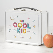 キッドカッコいいアートカッコいい新生児ベビーキッズ メタルランチボックス (インサイチュ)