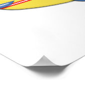 キッドカラフル飛行機 ポスター (角)