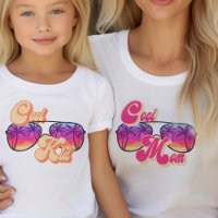 キッドクールブライトサンセットサングラスTシャツ