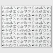 キッドクール誕生日色本ギフトラップ ラッピングペーパー (フラット)