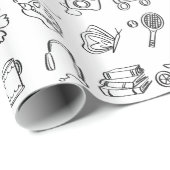 キッドクール誕生日色本ギフトラップ ラッピングペーパー (ロールコーナー)