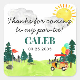 キッドゴルフプロ誕生日 スクエアシール