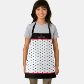 キッドシェフおもしろいドットパターン エプロン (インサイチュ)