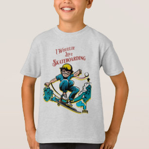 キッドスケークールトボーダーおもしろい引用文ウィーリー Tシャツ